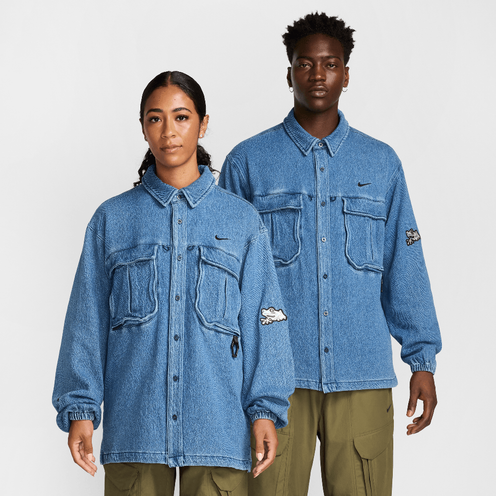 Nike x NOCTA Opal Lily Pad Denim Shirt Blue Denim