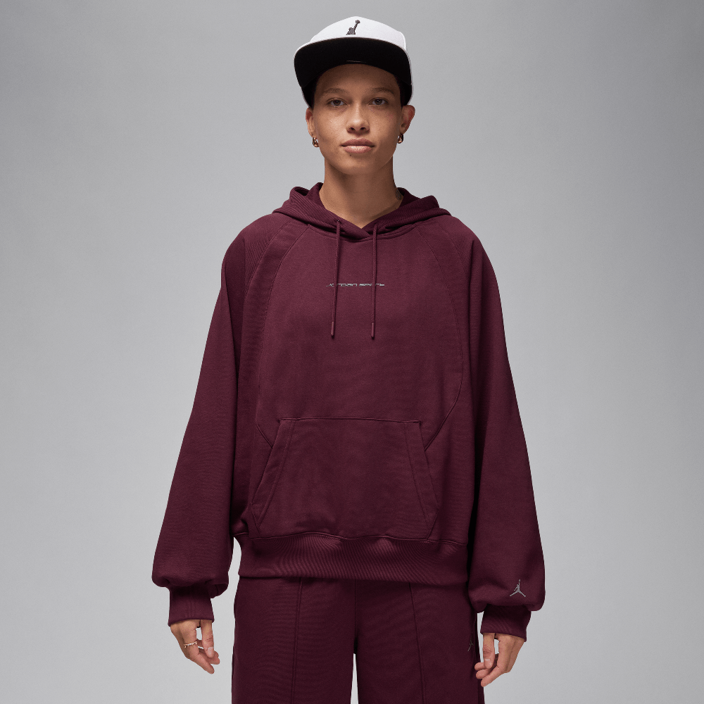 AIR JORDAN Sport Women's Graphic Fleece Hoodie Night Maroon/Stealth
