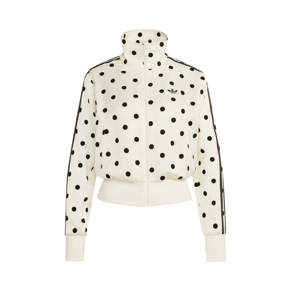 Adidas Satin Polka Dots TT Track Top Off White