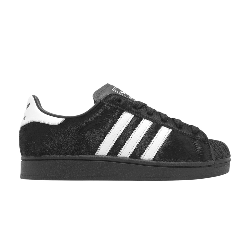 Adidas Superstar II Black Ponyhair (Women's)