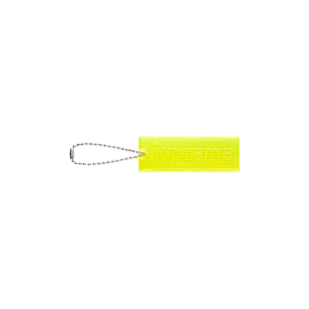 Supreme Reflective Keychain Yellow