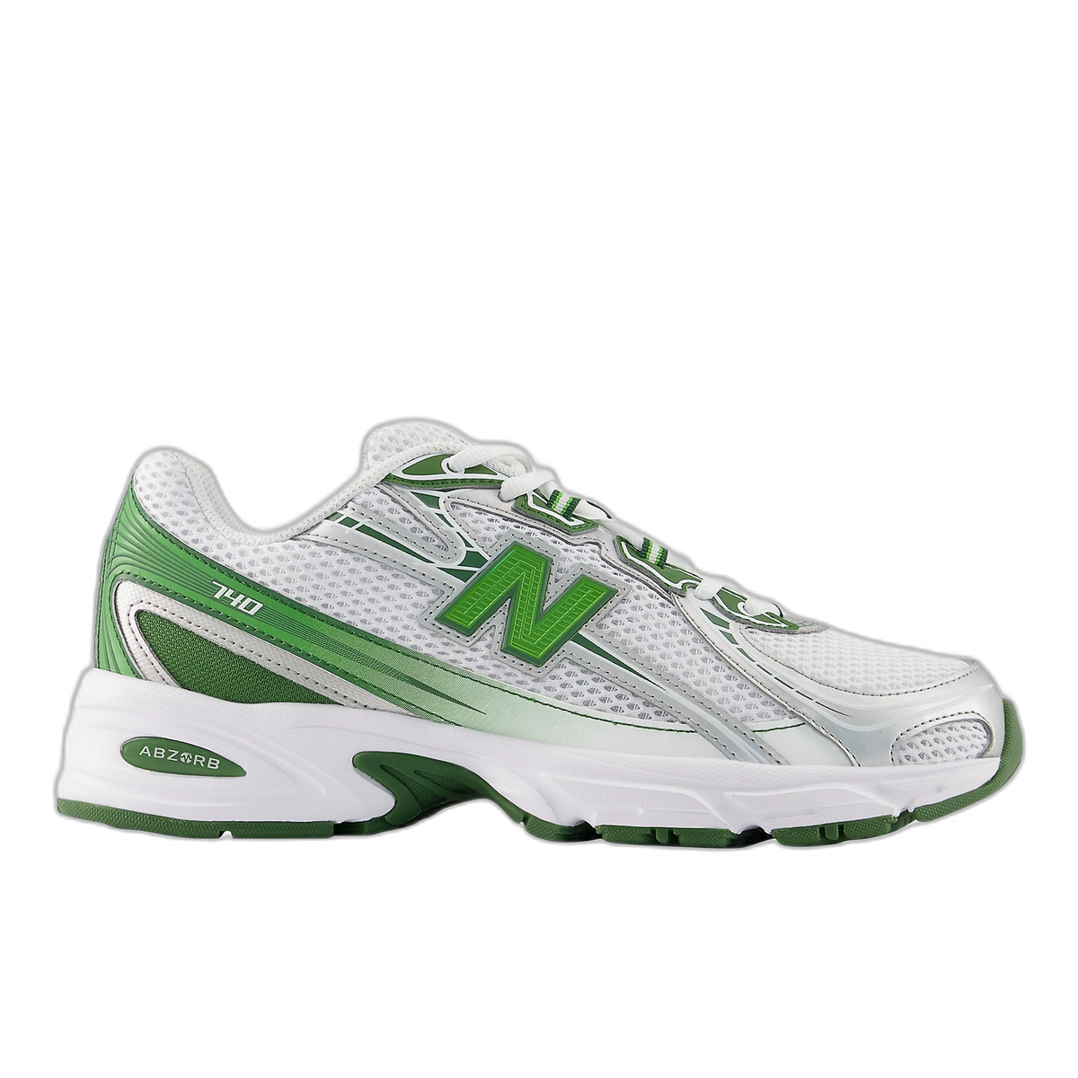 New Balance 740 White Alpine Green