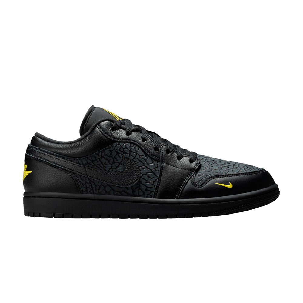 AIR JORDAN 1 Low Black Elephant Print