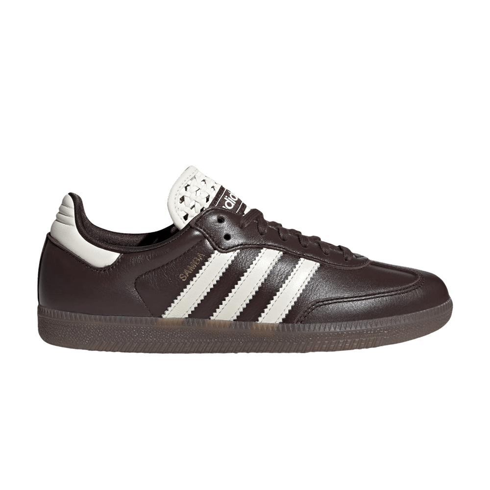 Adidas Samba OG Basketweave Tongue Aurora Coffee Off White (Women's)