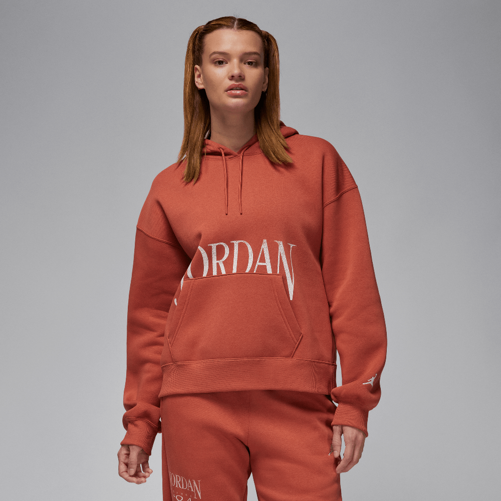 Jordan Brooklyn Fleece Women's Pullover Hoodie Dusty Peach/Sail