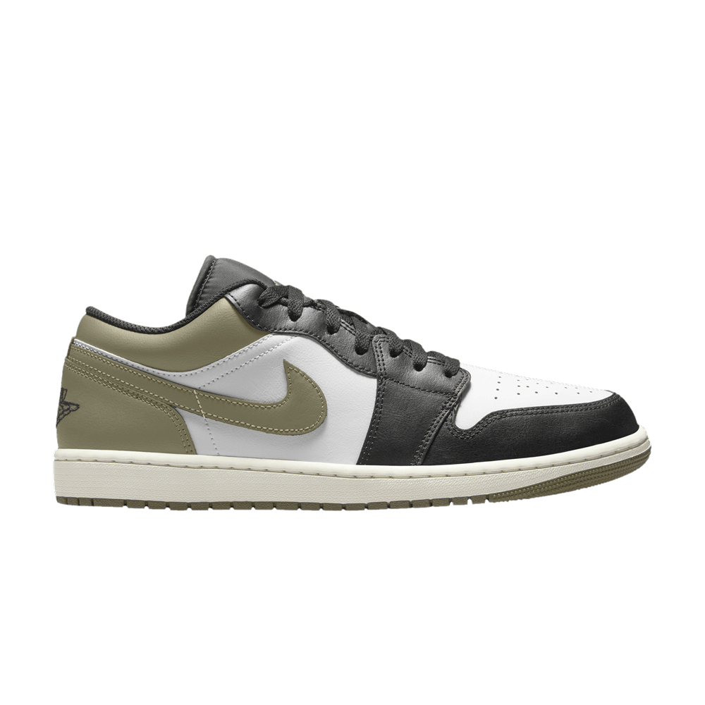 AIR JORDAN 1 Low Black Toe Medium Olive