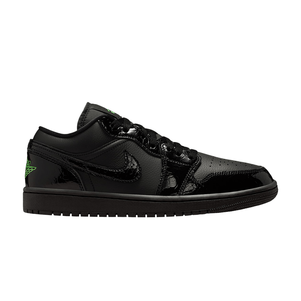 AIR JORDAN 1 Low SE Black Croc Scream Green (Women's)
