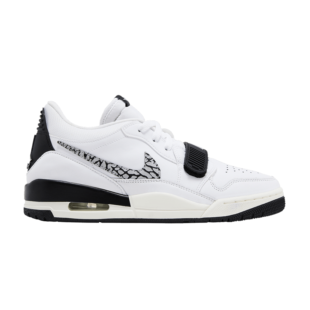 Jordan Legacy 312 Low White Black Elephant Swoosh
