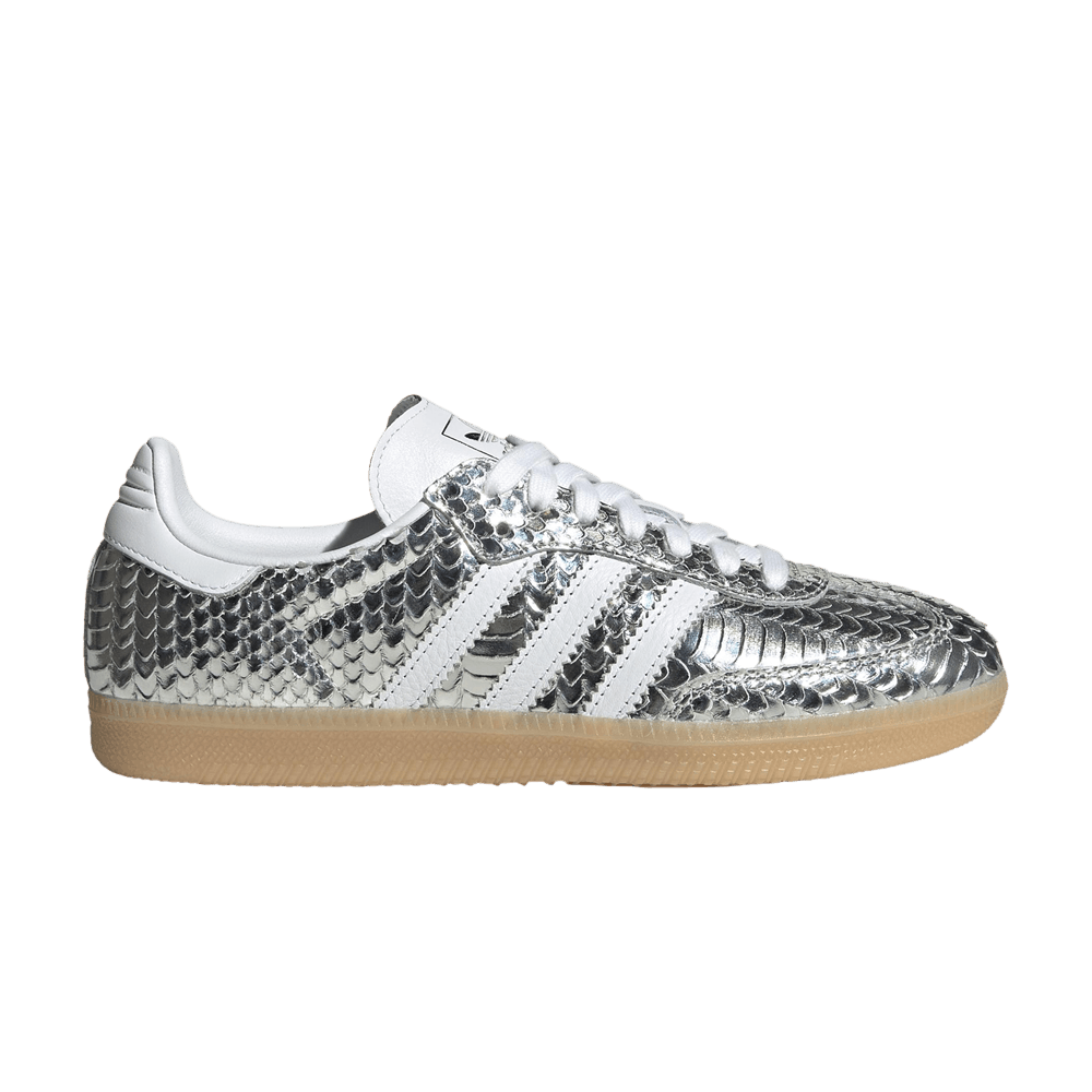 Adidas Samba Patent Snakeskin Silver Metallic (Women's)